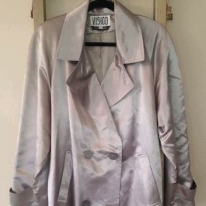 Satin Trench Coat